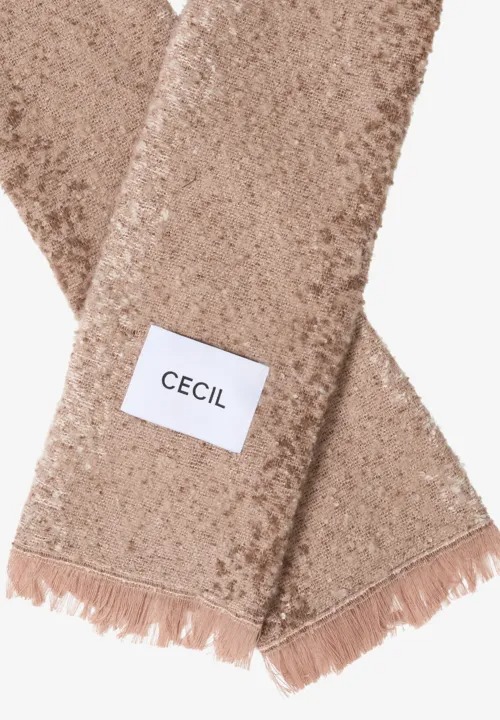 Brushed Jacquard Scarf - Urban Taupe - Cecil - 3