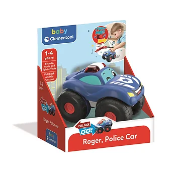 Pull Back & Go, Roger Police Car - Clementoni