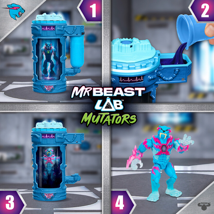 Mr. Beast Lab Mutators Mutation Chamber, Lightning Panther - 4
