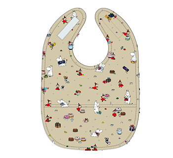 Mumin Picknick, Haklapp, beige