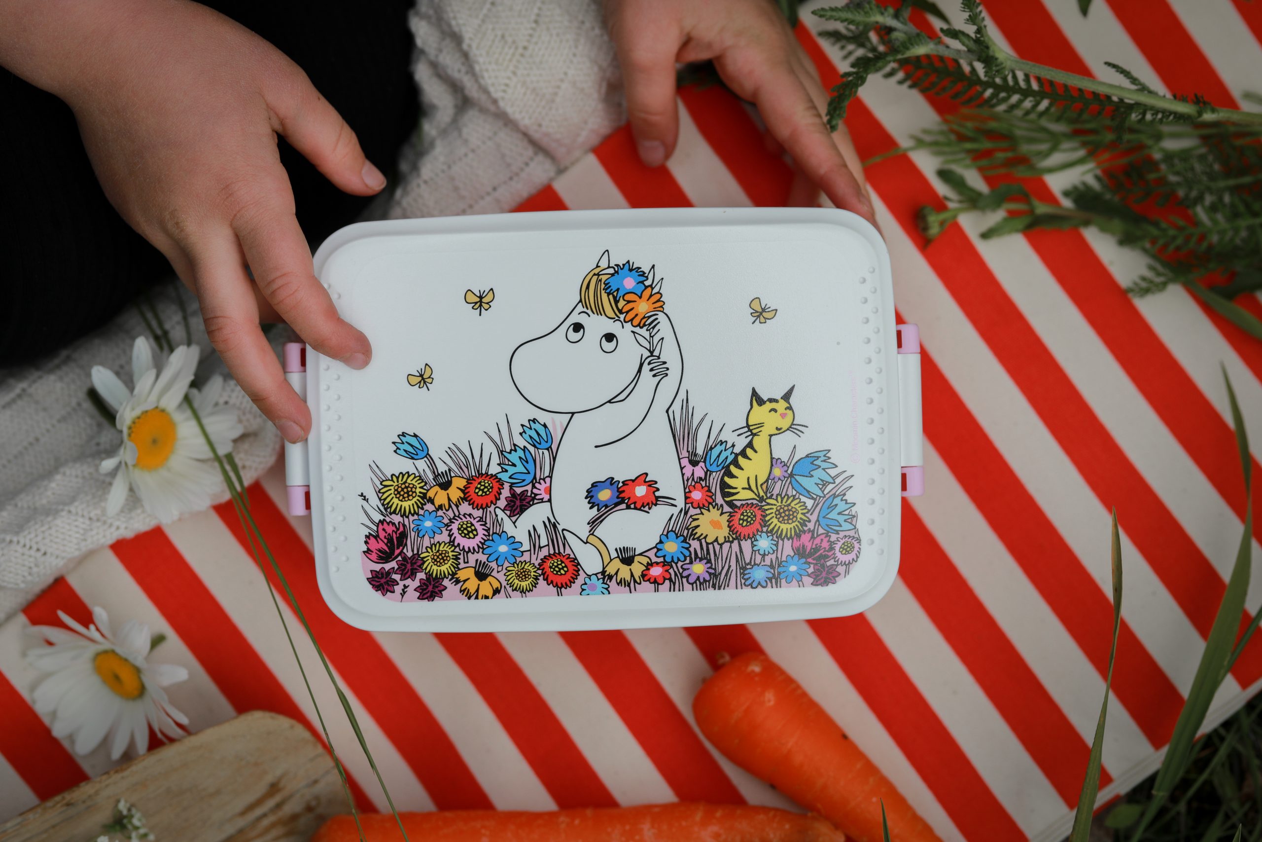 Mumin Äng, Lunchlåda, rosa - 3