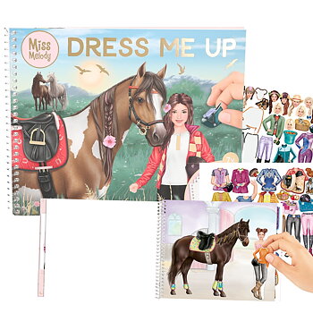 Miss Melody Dress Me Up Stickersbok, stor