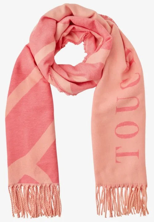 Cosy Jacquard Long Scarf - Light Apricot - Street One - 3