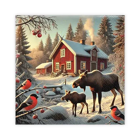 Kaffeservett  Domherrar och Älgar