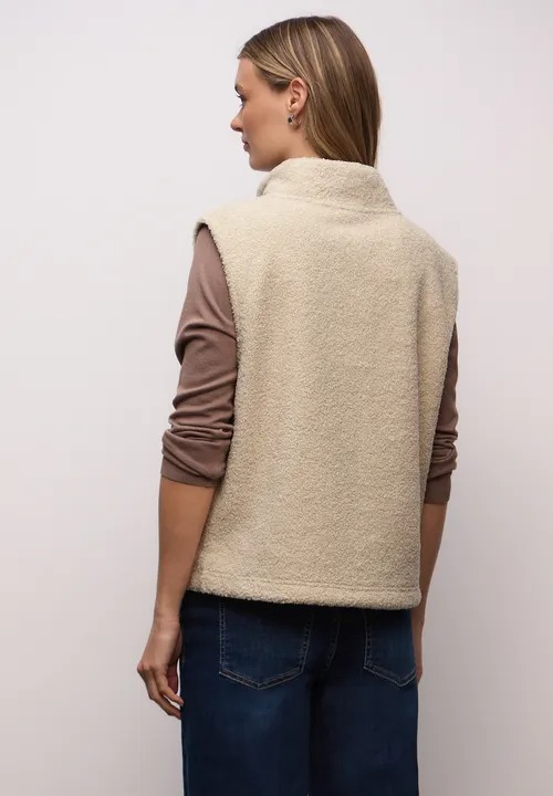Teddy Turtle Neck Vest W. Zippe - Street One