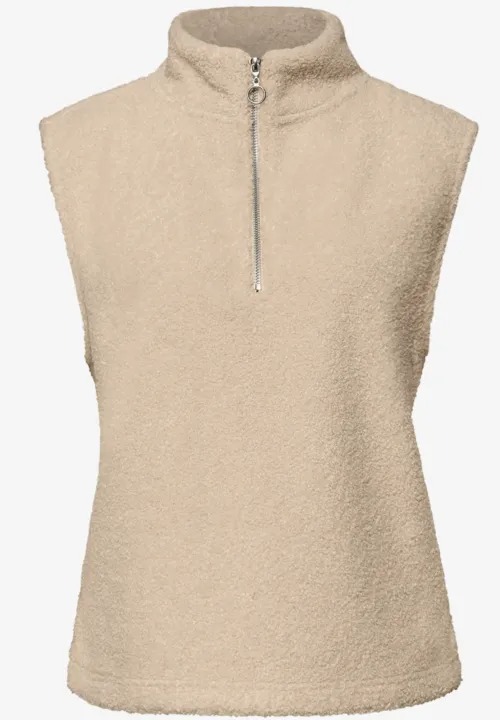 Teddy Turtle Neck Vest W. Zippe - Street One - 5