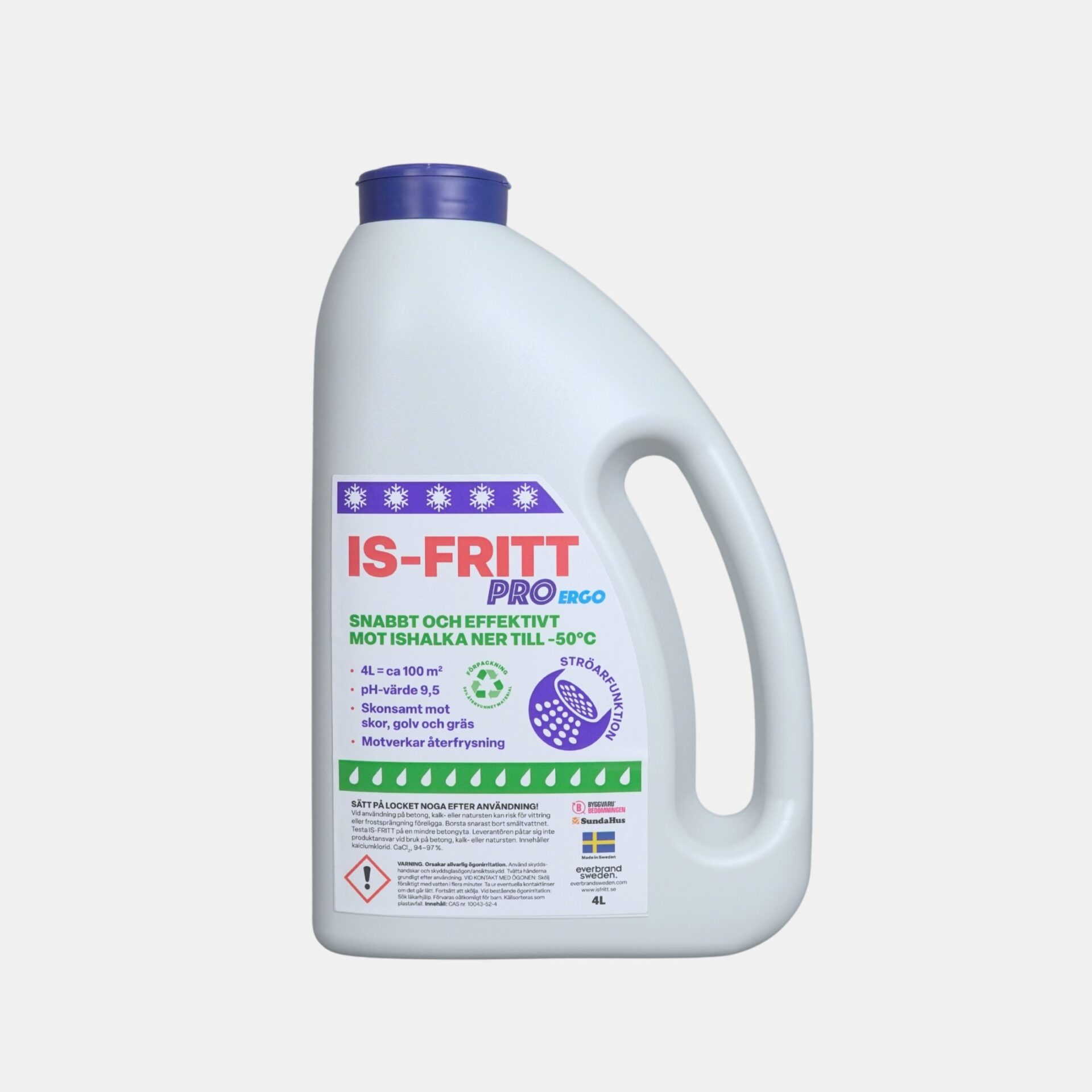 Issmältningsmedel Isfritt Easy 4L Ströare