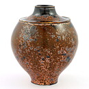 Isak Isaksson (2016) Unique Vase with Copper Brown Crystalline Glaze 11 cm