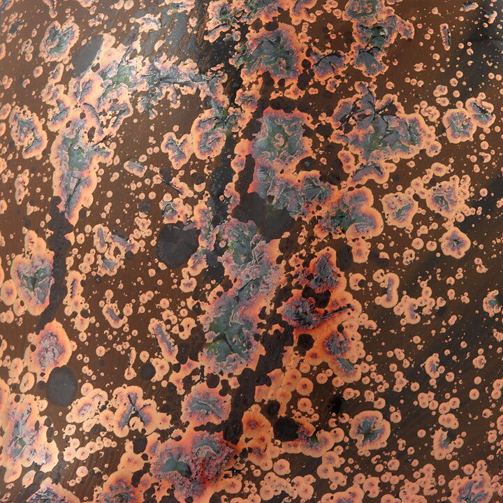 Isak Isaksson (2016) Unique Vase with Copper Brown Crystalline Glaze 11 cm