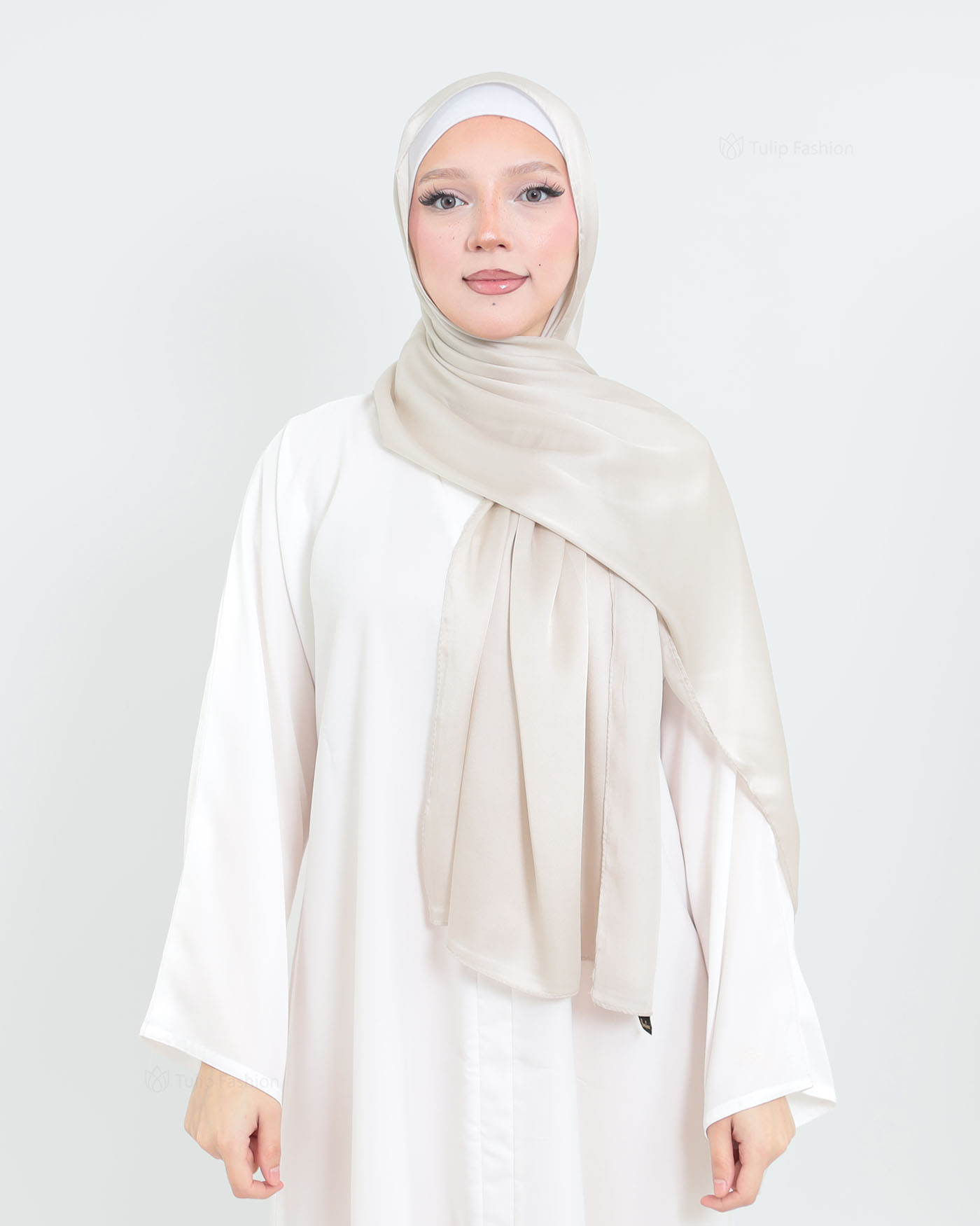 Hijab - Sonia - Pearl white