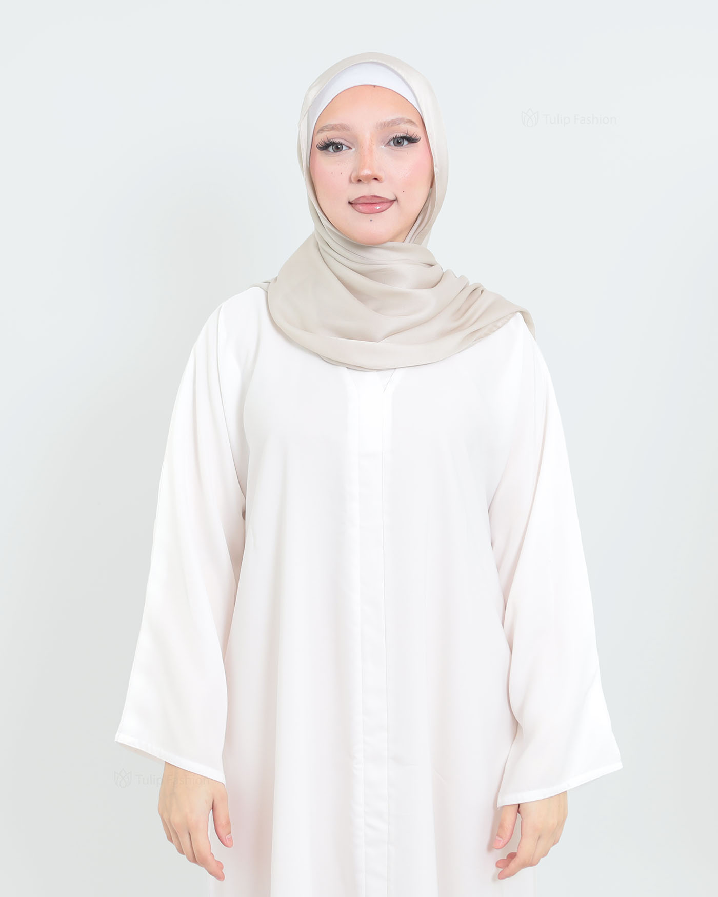 Hijab - Sonia - Pearl white - 4