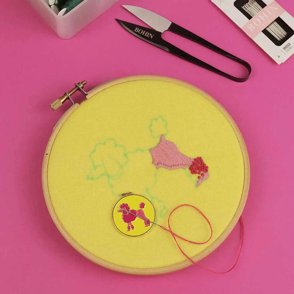 Nålhållare magnet Rosa pudel - 3