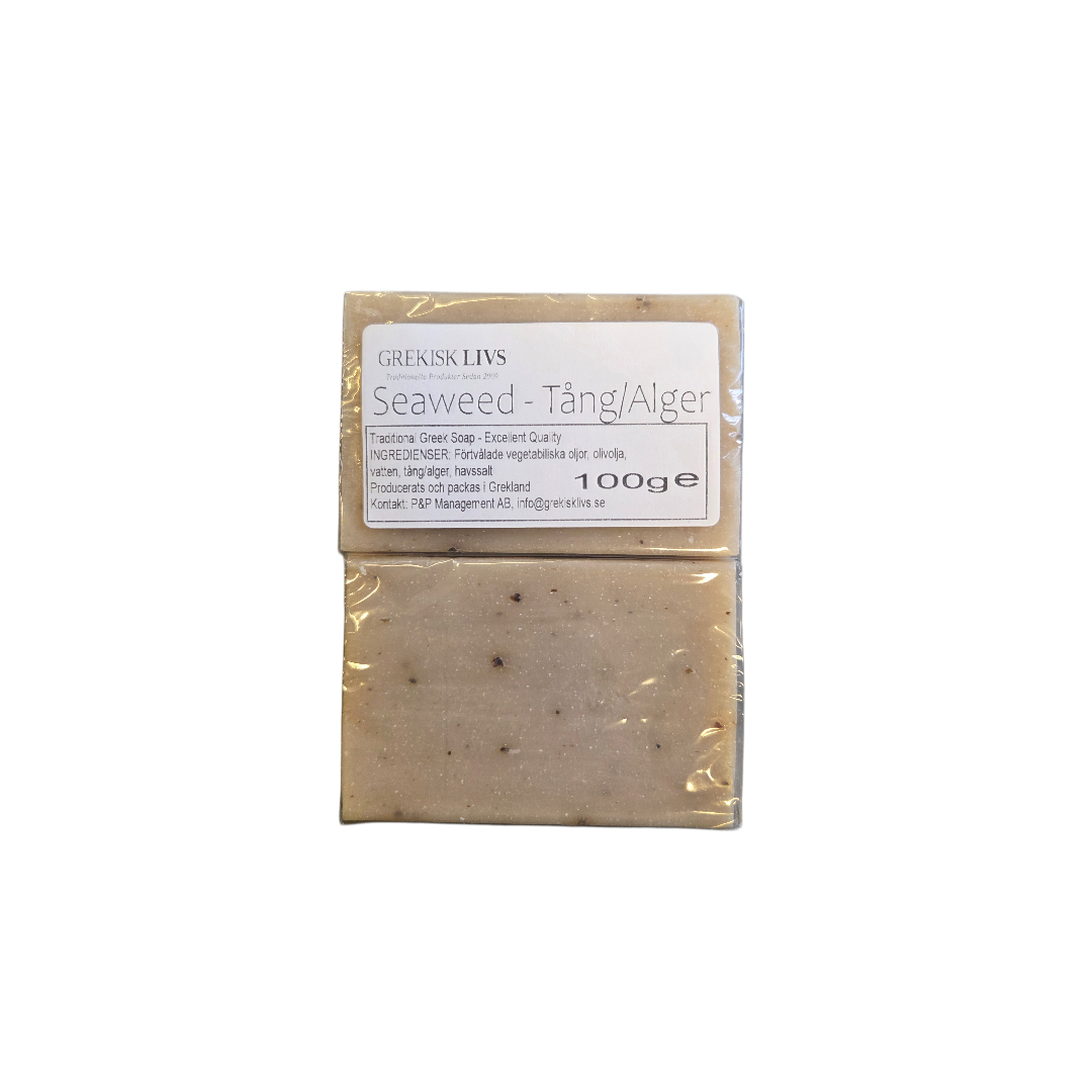 olive soap, Traditional Greek with seaweed soap 100gr.