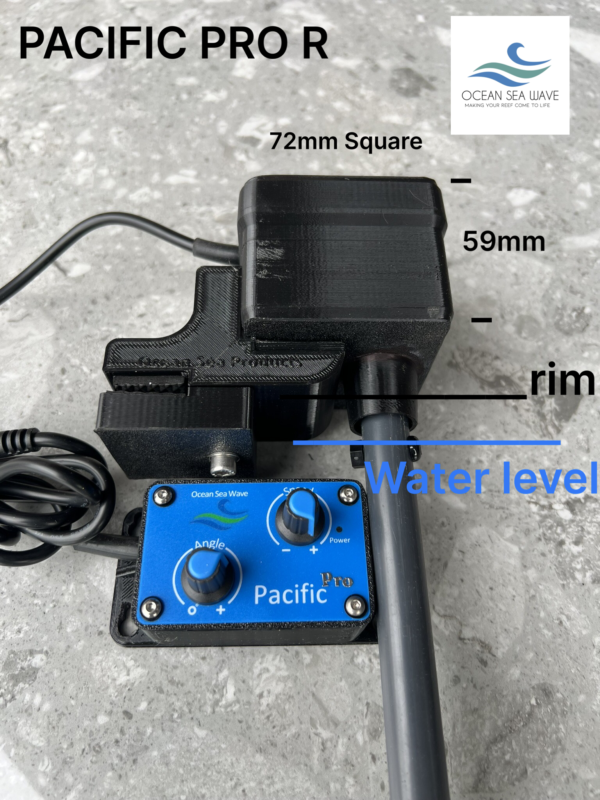 OceanSeaWave Pacific Pro R, 0-170° Oscillating streamer mount