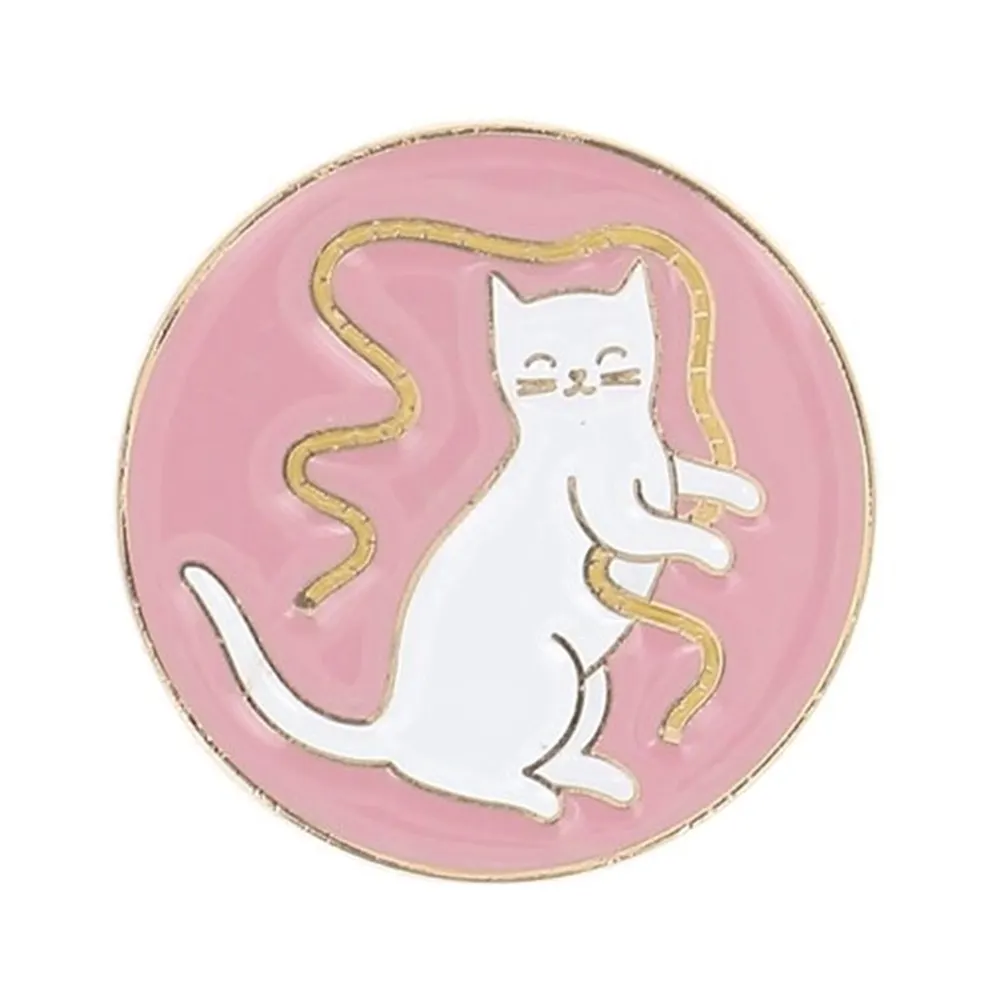 Nålhållare magnet Vit katt med måttband