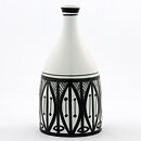 Alf Jarnestad (Alfa 1957) Modern Bottle Vase with Black Decor 19 cm