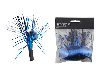 Ormblåsor laser blå 6-pack