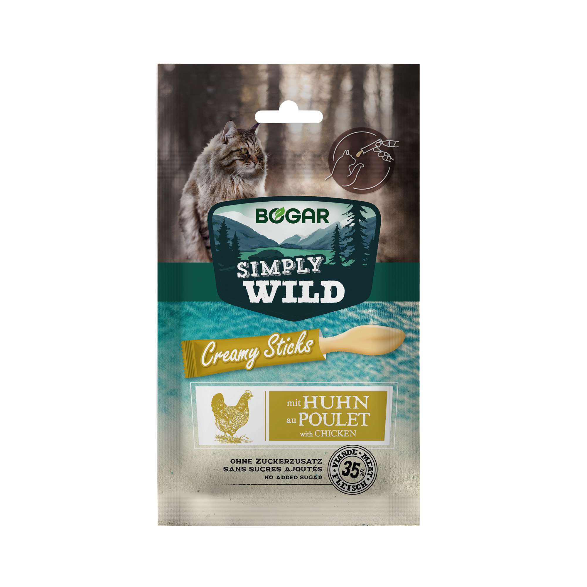 Simply Wild Creamy Sticks Chicken Katt Bogar