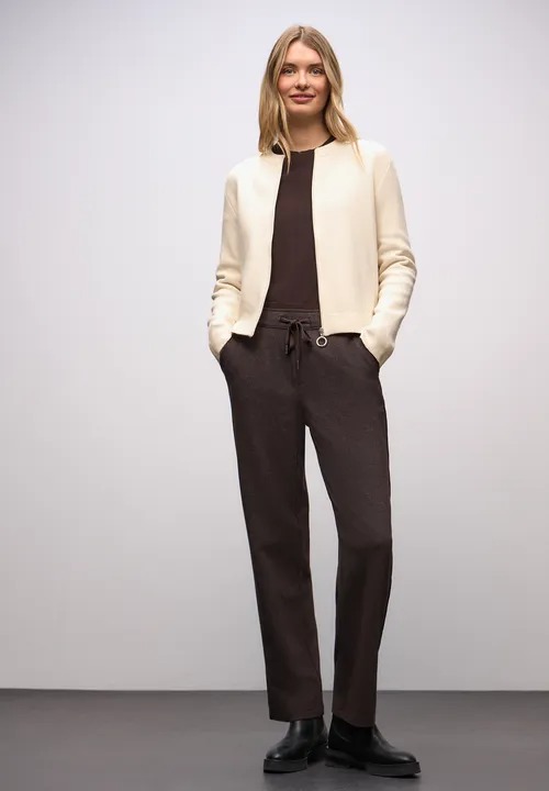 LTD QR Cosy Pilot Cardigan - Soft Beige - Street One