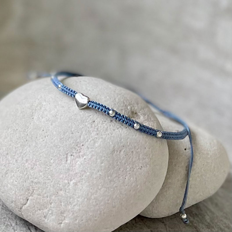 Armband - Hjärta, blå - 2