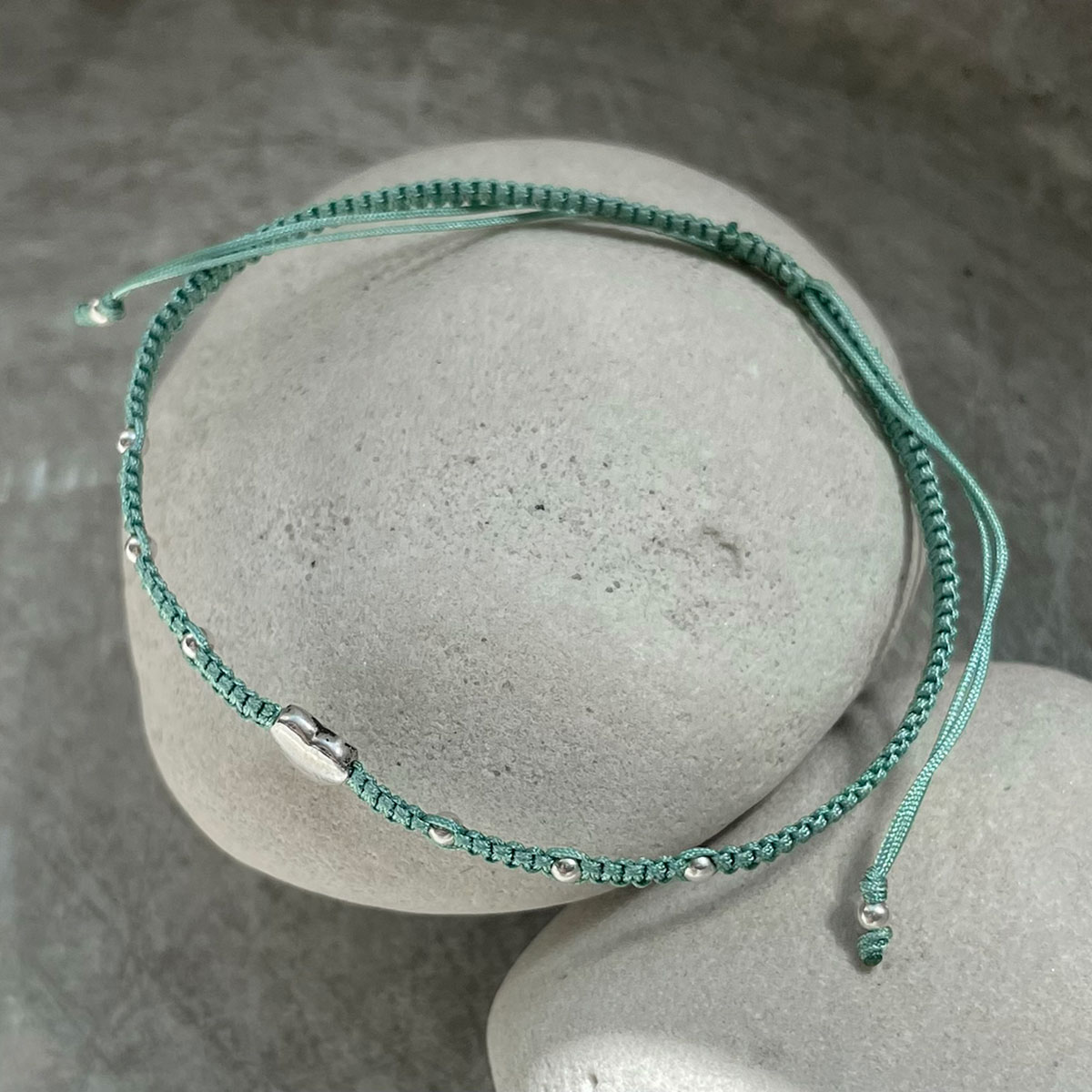 Armband - Hjärta, grön - 2