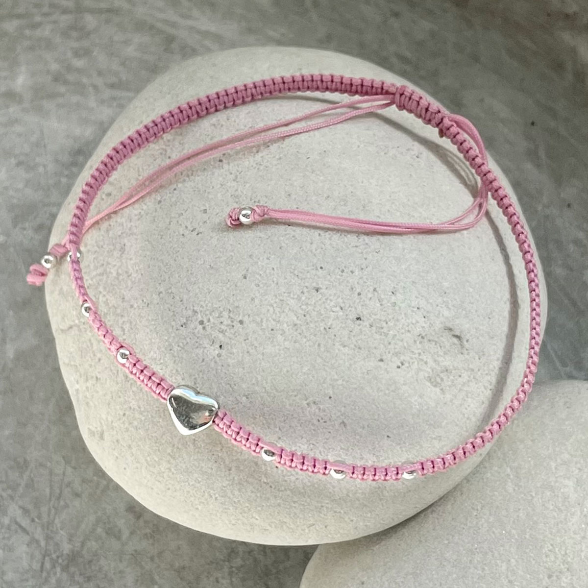 Armband - Hjärta, rosa - 2