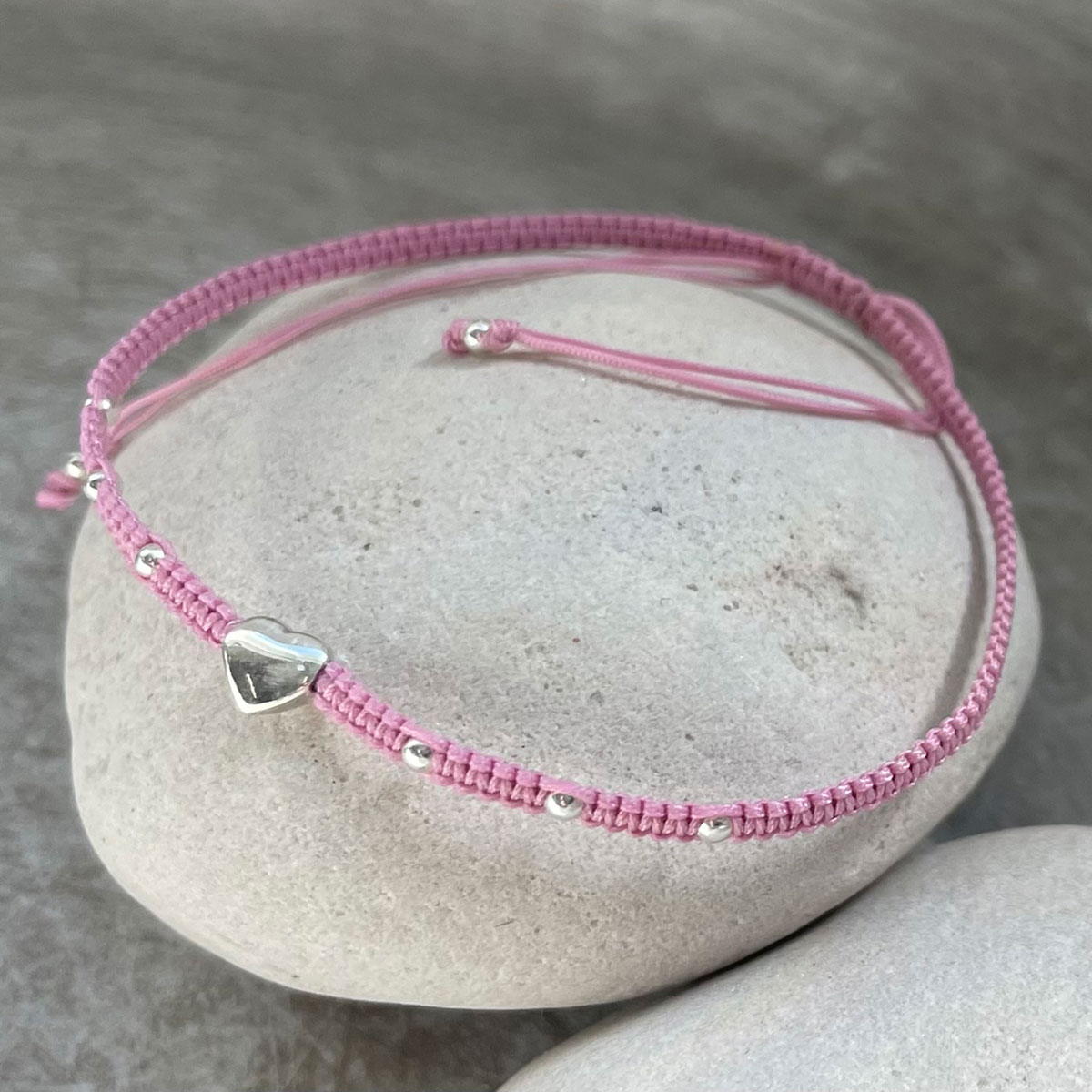 Armband - Hjärta, rosa