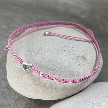 Armband - Hjärta, rosa