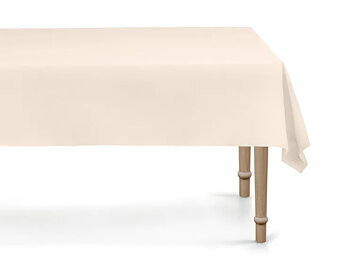 Bordsduk textil - 137x183 cm -  Beige