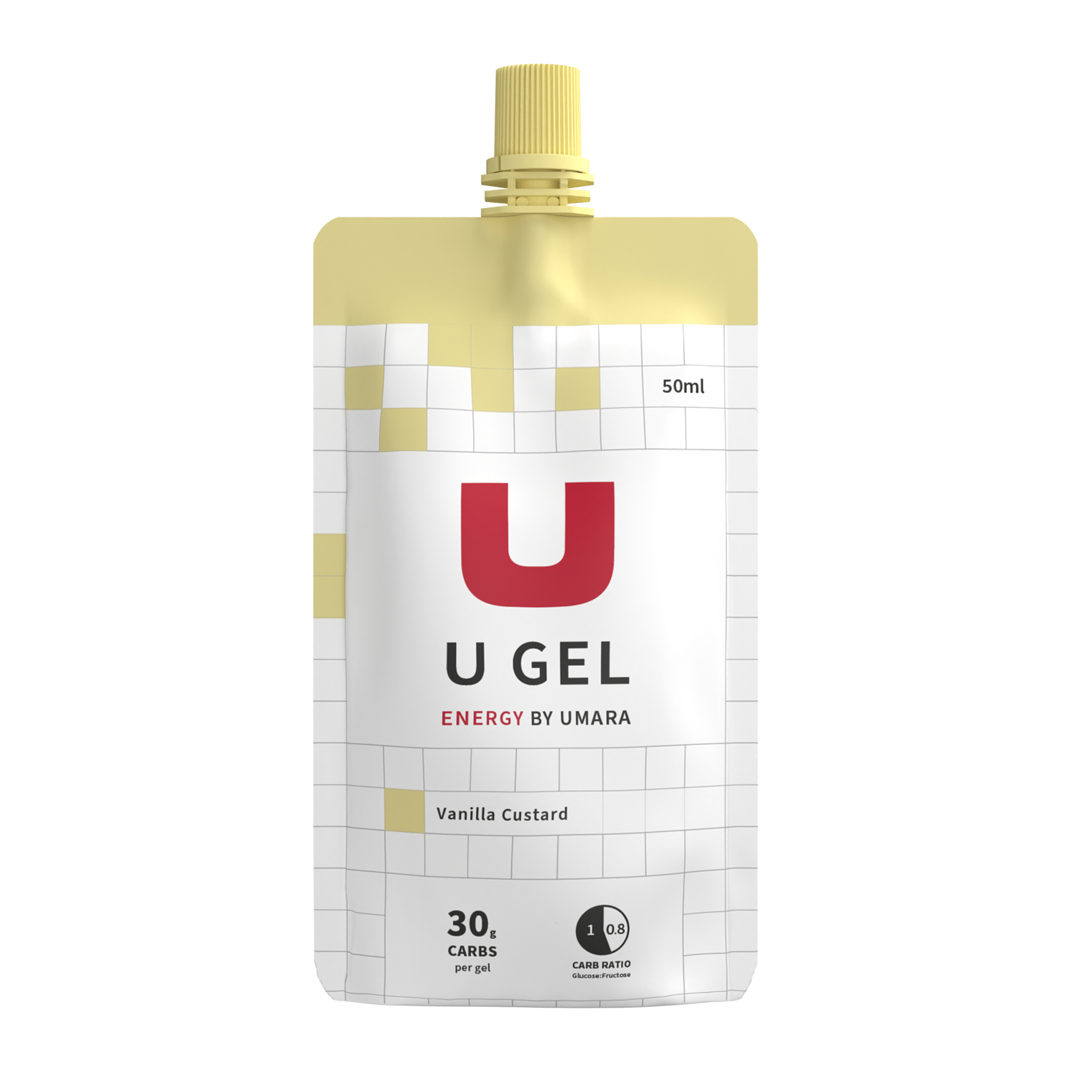 Umara U Gel 1:0,8 Custard 50 ml - 30 Carbs - Screw cap - 2