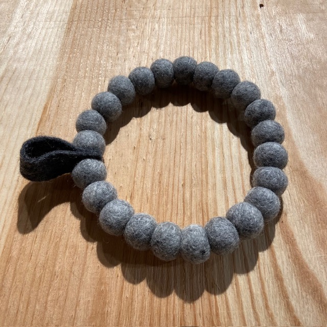 Wooldesign Krans eller Grytunderlägg av ullbollar i ring  i 2-pack - 14