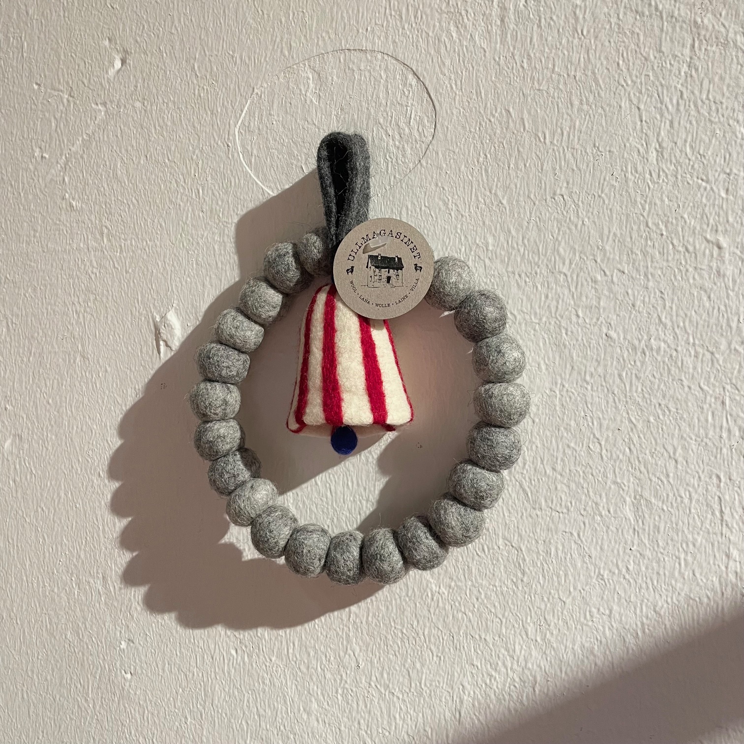 Wooldesign Krans eller Grytunderlägg av ullbollar i ring  i 2-pack - 3