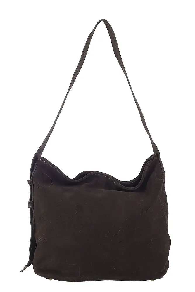 Ulrika Design -  Italian Suede Leather Bag Brown