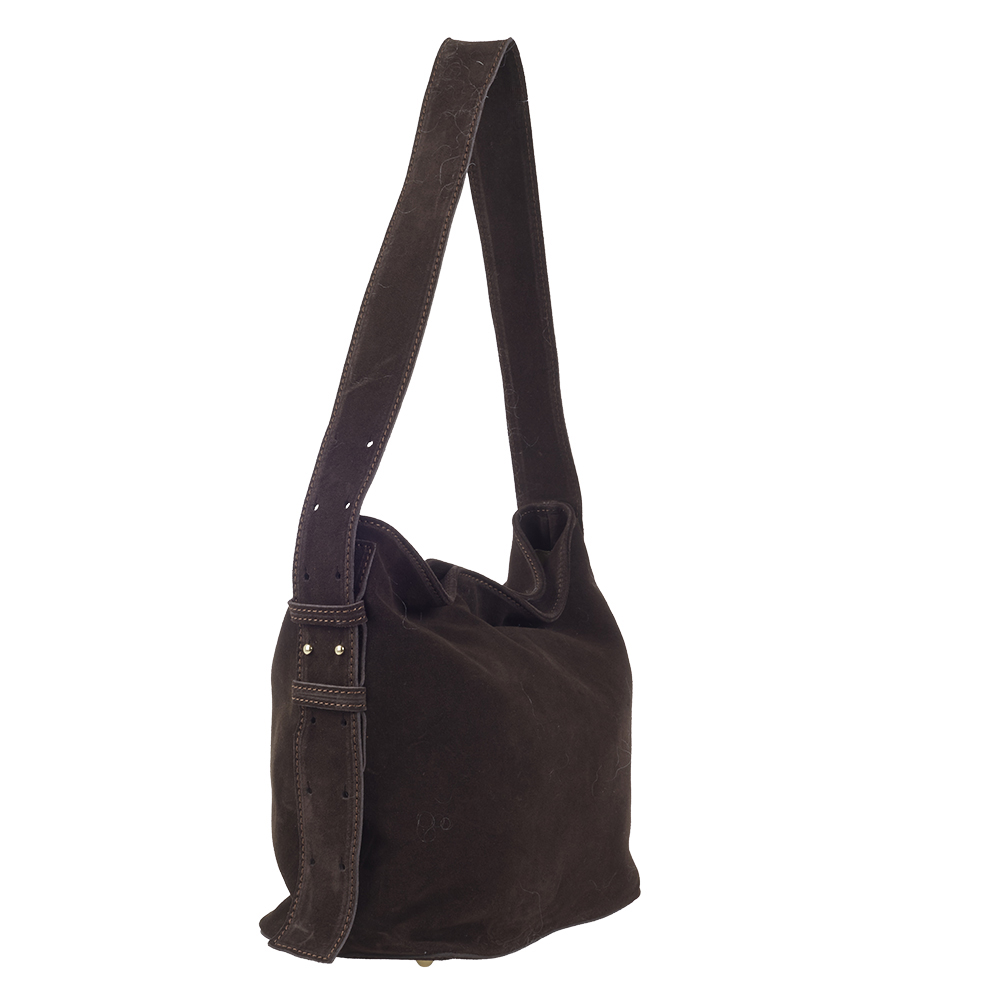 Ulrika Design -  Italian Suede Leather Bag Brown - 4