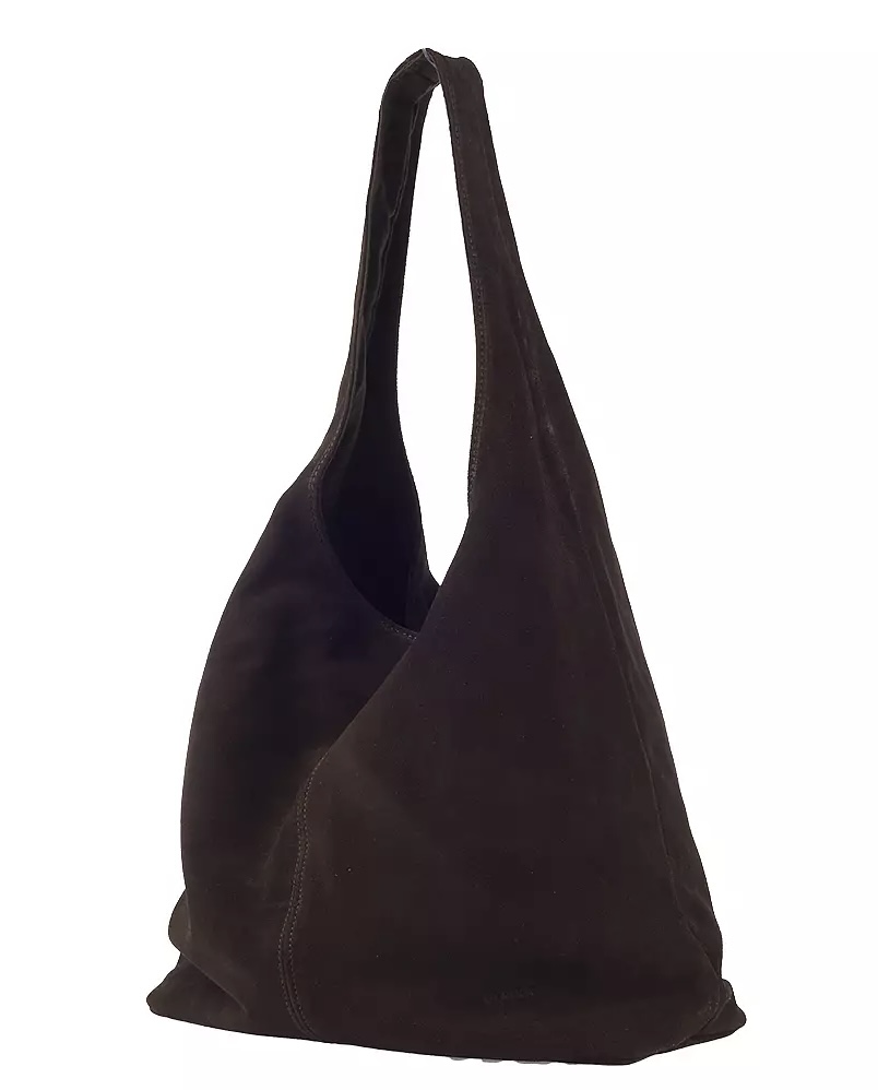 Ulrika Design -  Italian Suede Leather Bag Brown