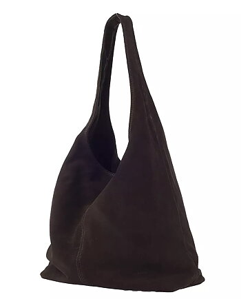 Ulrika Design -  Italian Suede Leather Bag Brown
