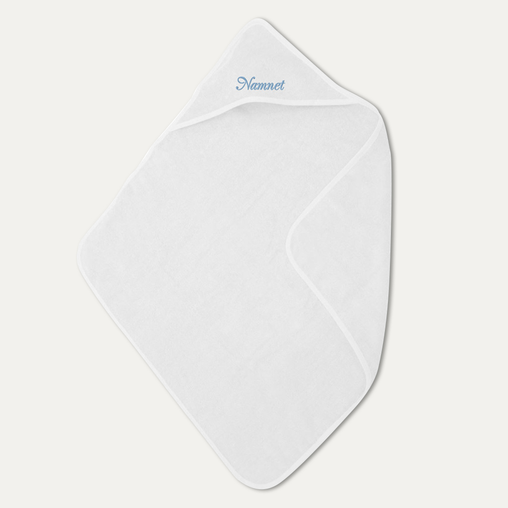 Badcape med broderat namn - 2