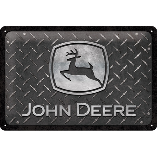 John Deere plåtskylt retro "Diamond Black"