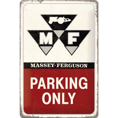 Massey Ferguson plåtskylt retro "Parking Only" *TILLFÄLLIGT SLUT*