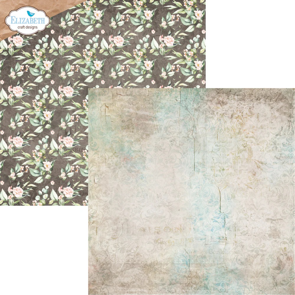 Elizabeth  -  Printed Cardstock -12x12 - Bohemian Rose - 6