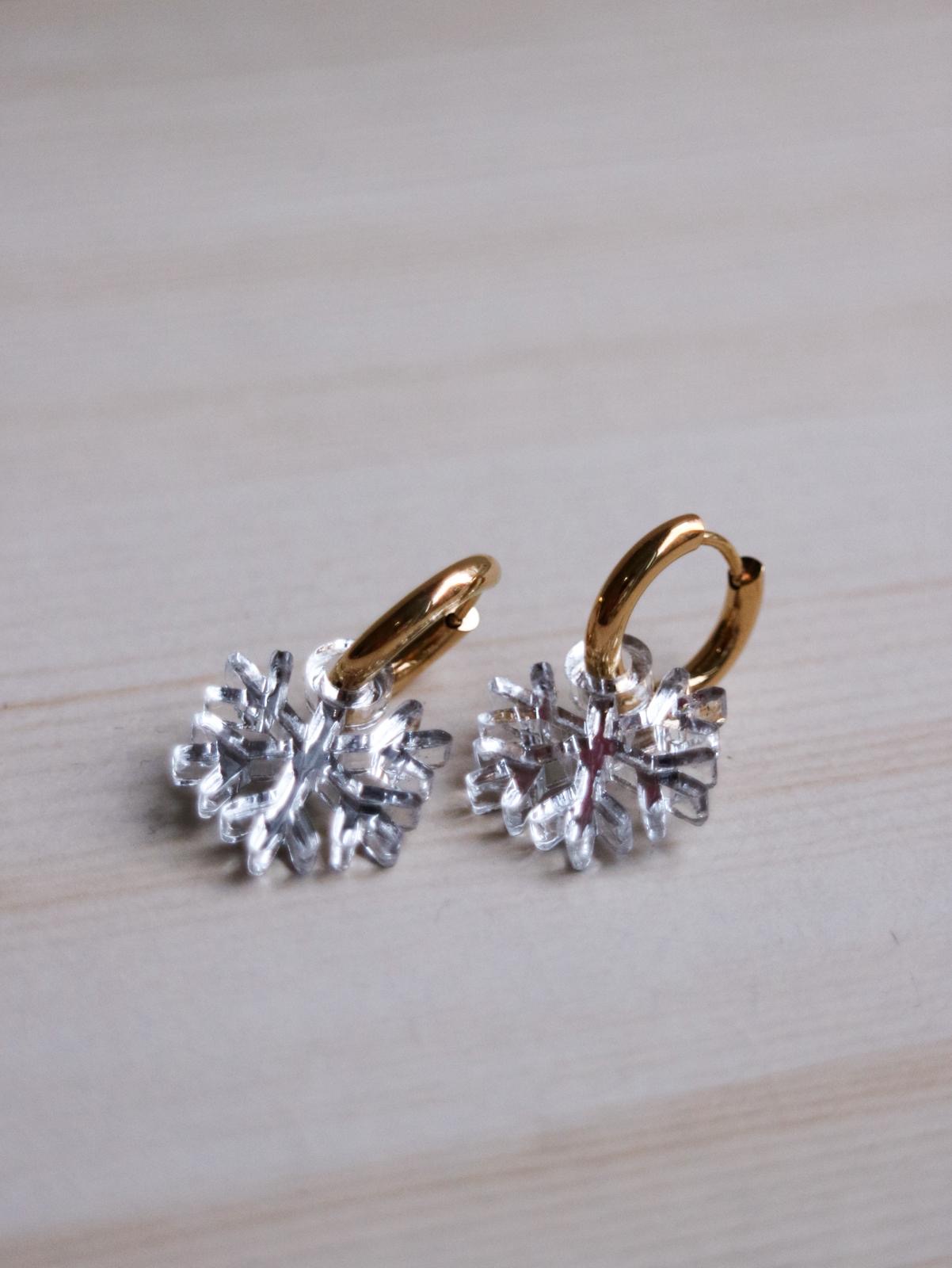 Snöflinga mini silverspegel hängen - 2