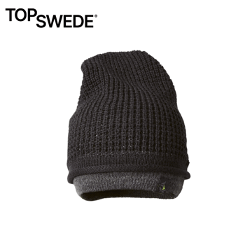 Neulottu pipo Grounded 1013 Musta/harmaa