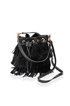 BOW19 Jade Bucket Bag Frill Black