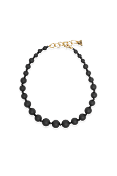 BOW19 Big Bead Necklace Black