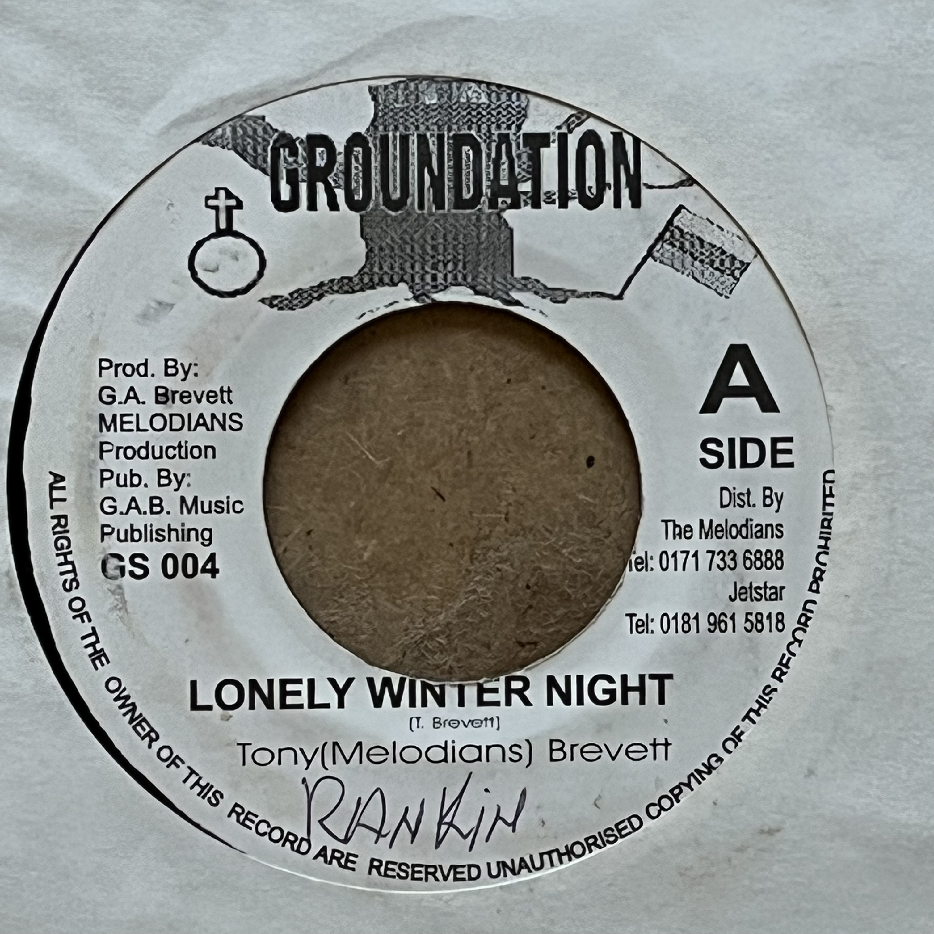 Tony Brevett/The Roots Radics – Lonely Winter Night