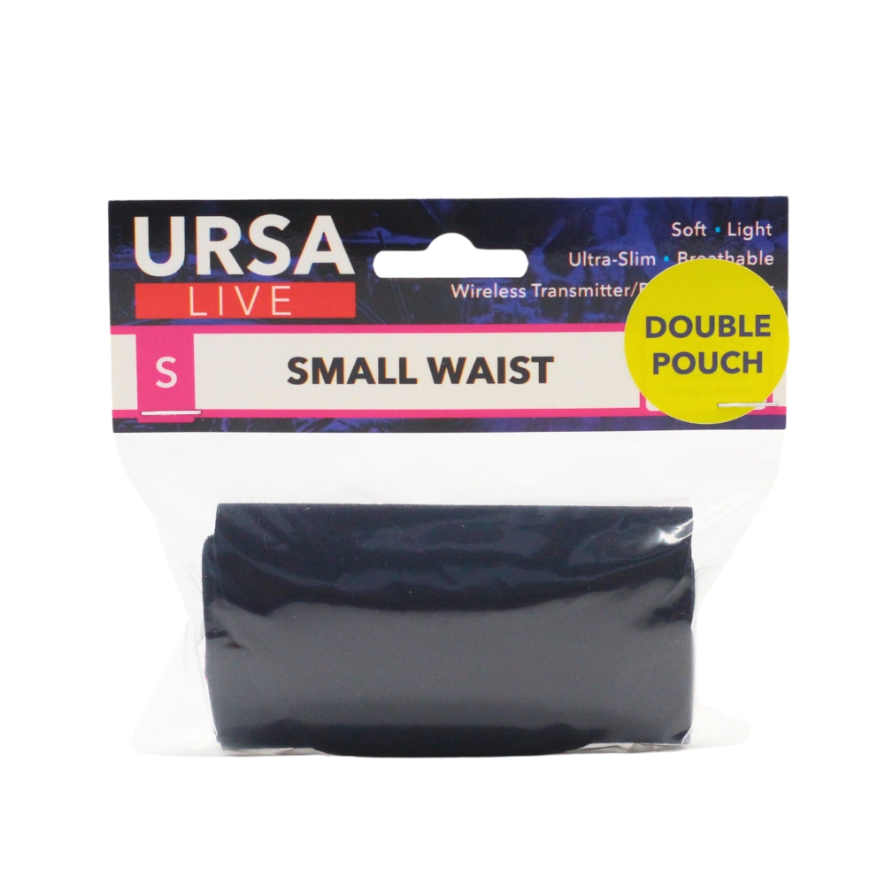 Ursa Straps - LIVE STRAP - Dubbel Pouch, Small - Svart