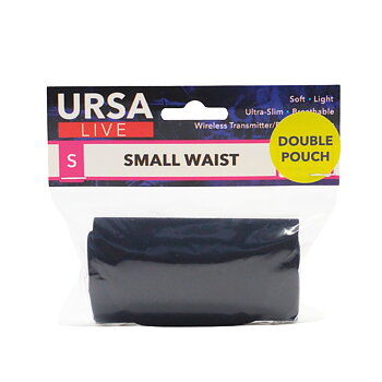 Ursa Straps - LIVE STRAP - Dubbel Pouch, Small - Svart