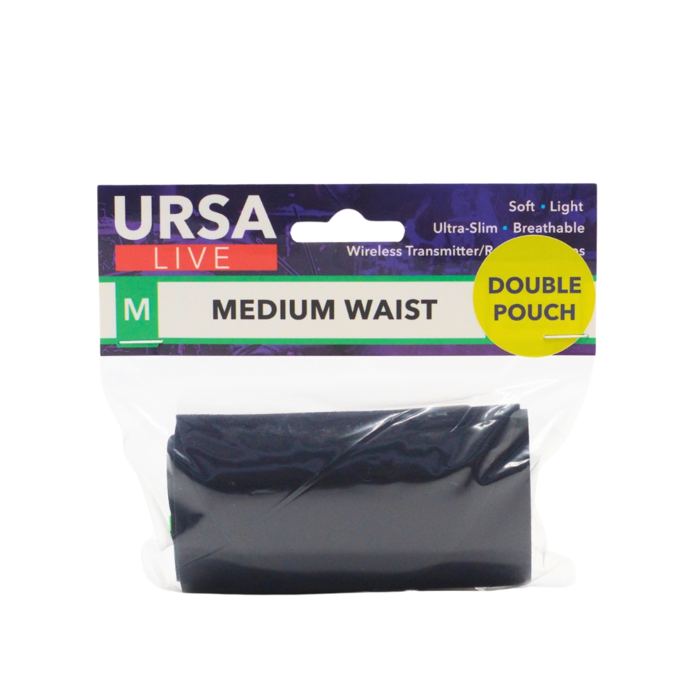 Ursa Straps - LIVE STRAP - Dubbel Pouch, Medium - Svart