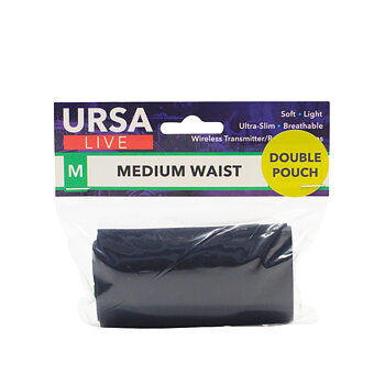 Ursa Straps - LIVE STRAP - Dubbel Pouch, Medium - Svart