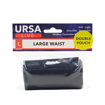 Ursa Straps - LIVE STRAP - Dubbel Pouch, Large - Svart